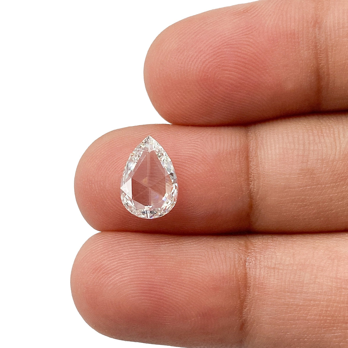 1.07ct | G/VS2 Pear Shape Rose Cut Diamond (GIA) - Modern Rustic Diamond