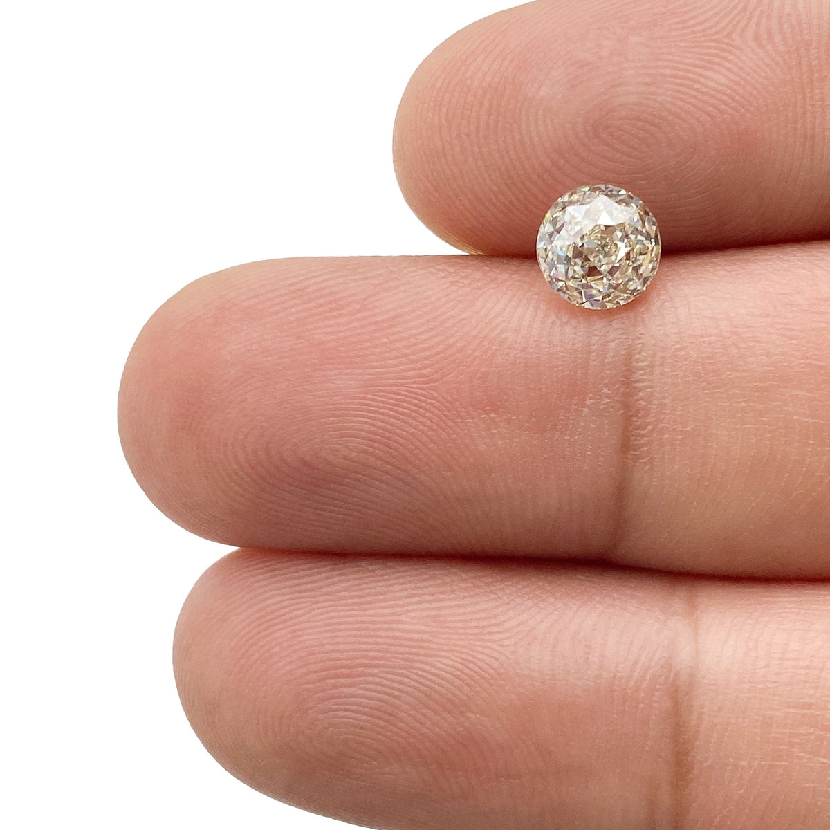 1.27ct | Light Color VVS Round Shape Old European Cut Diamond - Modern Rustic Diamond