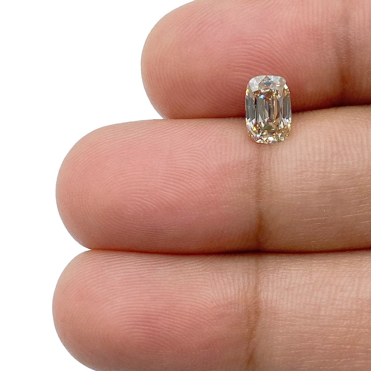 0.92ct | Champagne VS-SI Cushion Shape Brilliant Cut Diamond - Modern Rustic Diamond