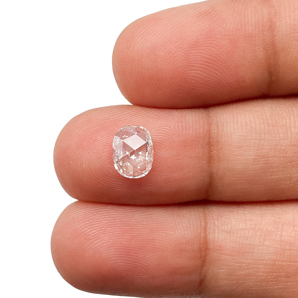 0.73ct | E/SI2 Cushion Shape Rose Cut Diamond - Modern Rustic Diamond