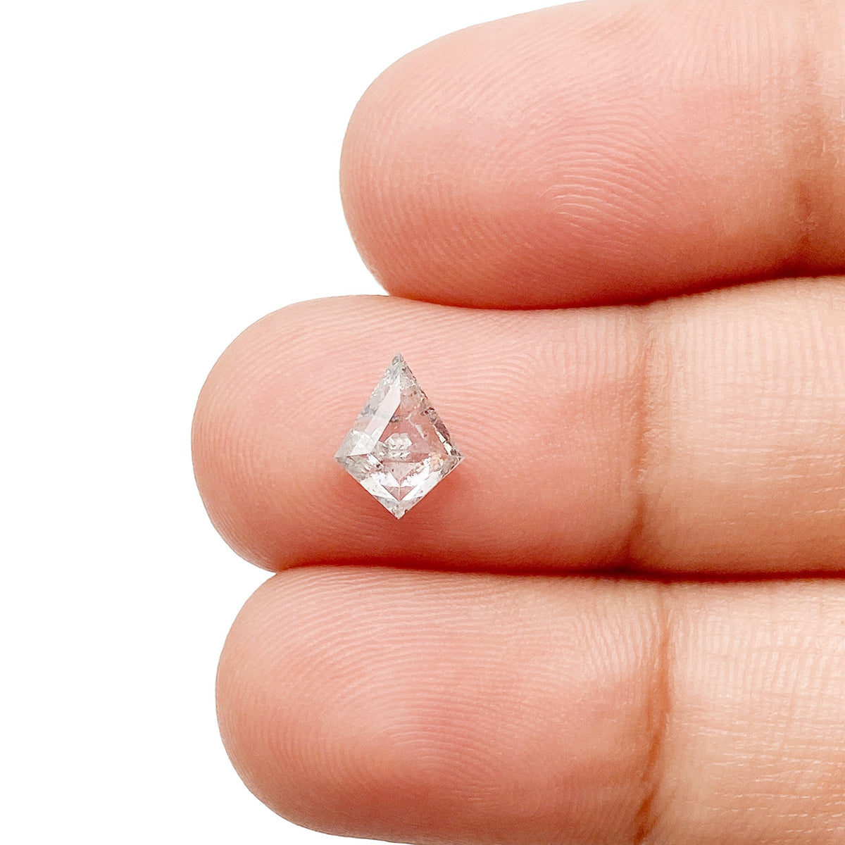 0.74ct | Rustic Kite Shape Step Cut Diamond - Modern Rustic Diamond