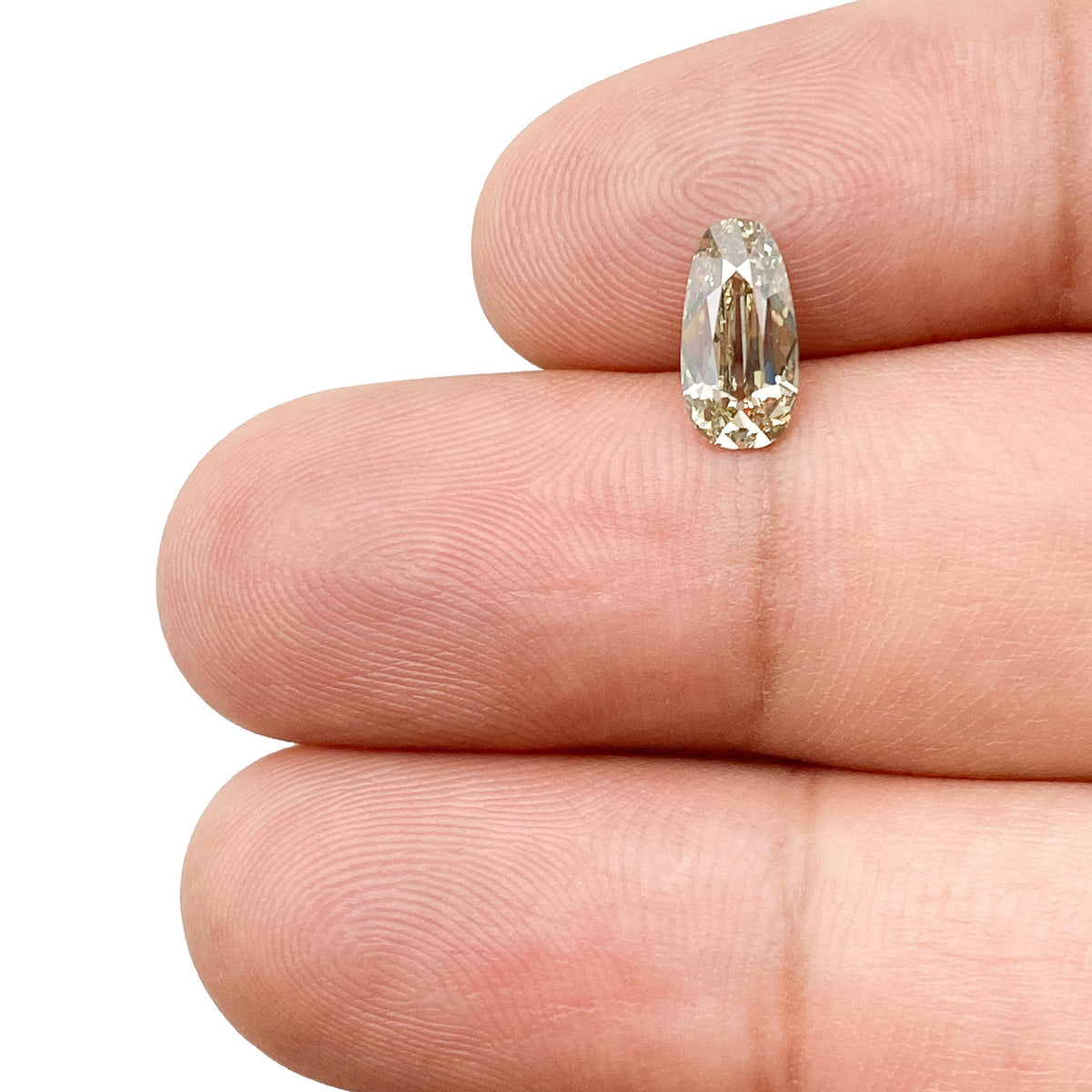 1.01ct | Champagne VS-SI Pear Shape Old Mine Cut Diamond - Modern Rustic Diamond