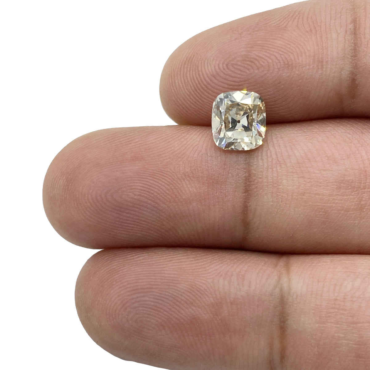 1.62ct | Champagne VS Cushion Shape Old Mine Cut Diamond - Modern Rustic Diamond