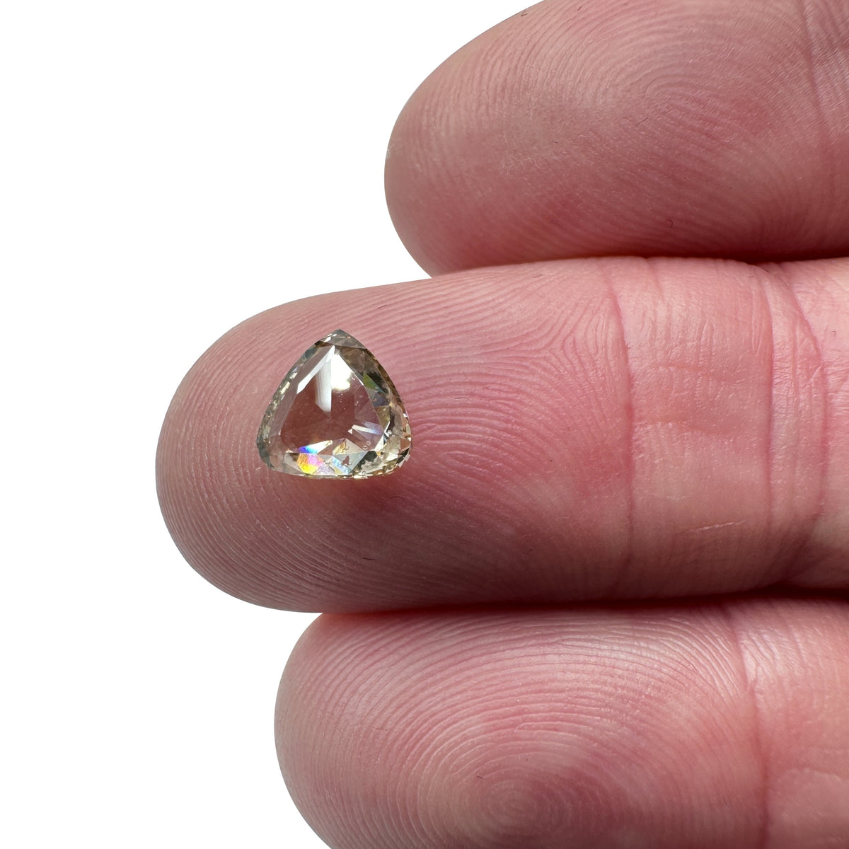 1.07ct | Champagne VS Pear Shape Rose Cut Diamond - Modern Rustic Diamond