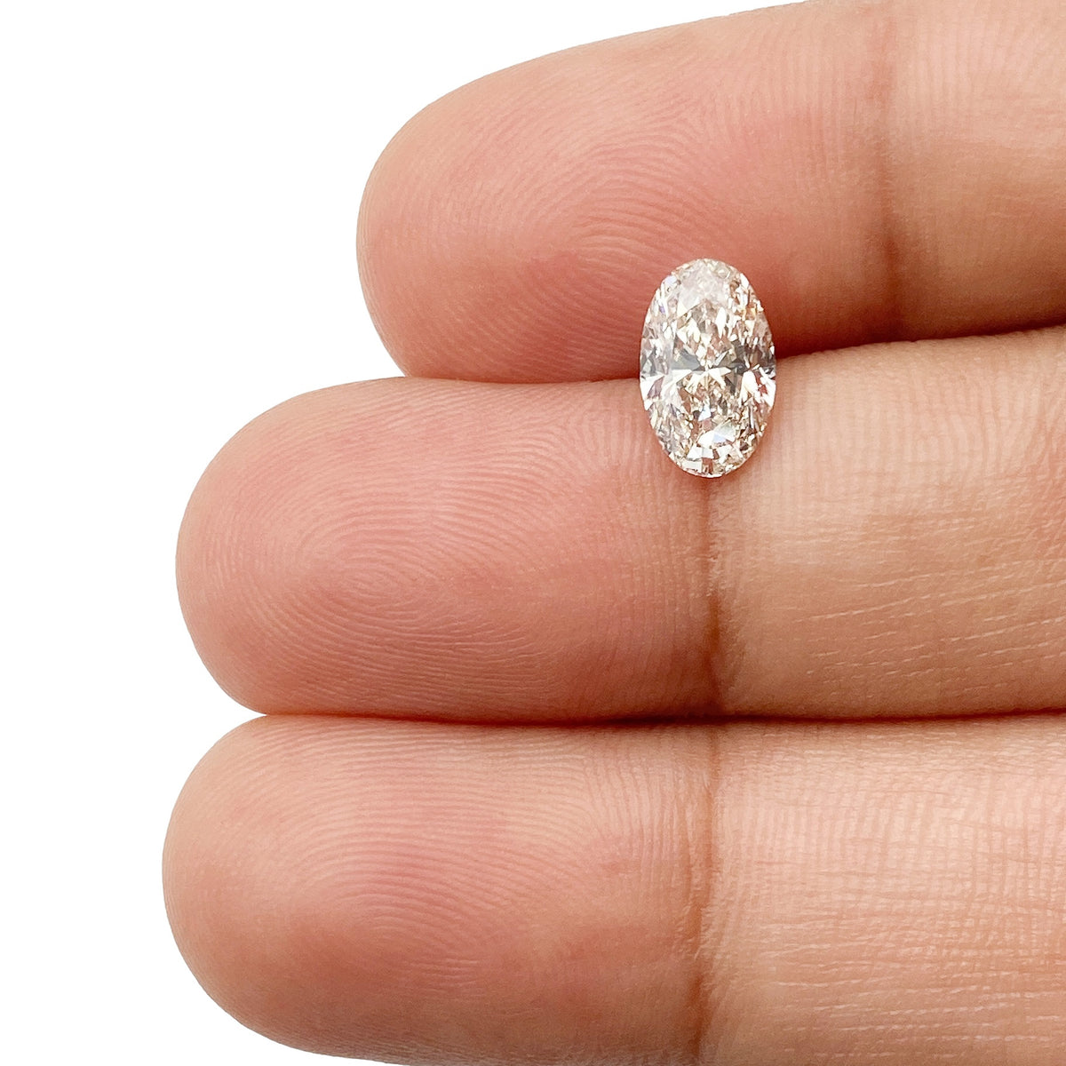 1.01ct | Light Brown VS-SI Oval Shape Brilliant Cut Diamond - Modern Rustic Diamond