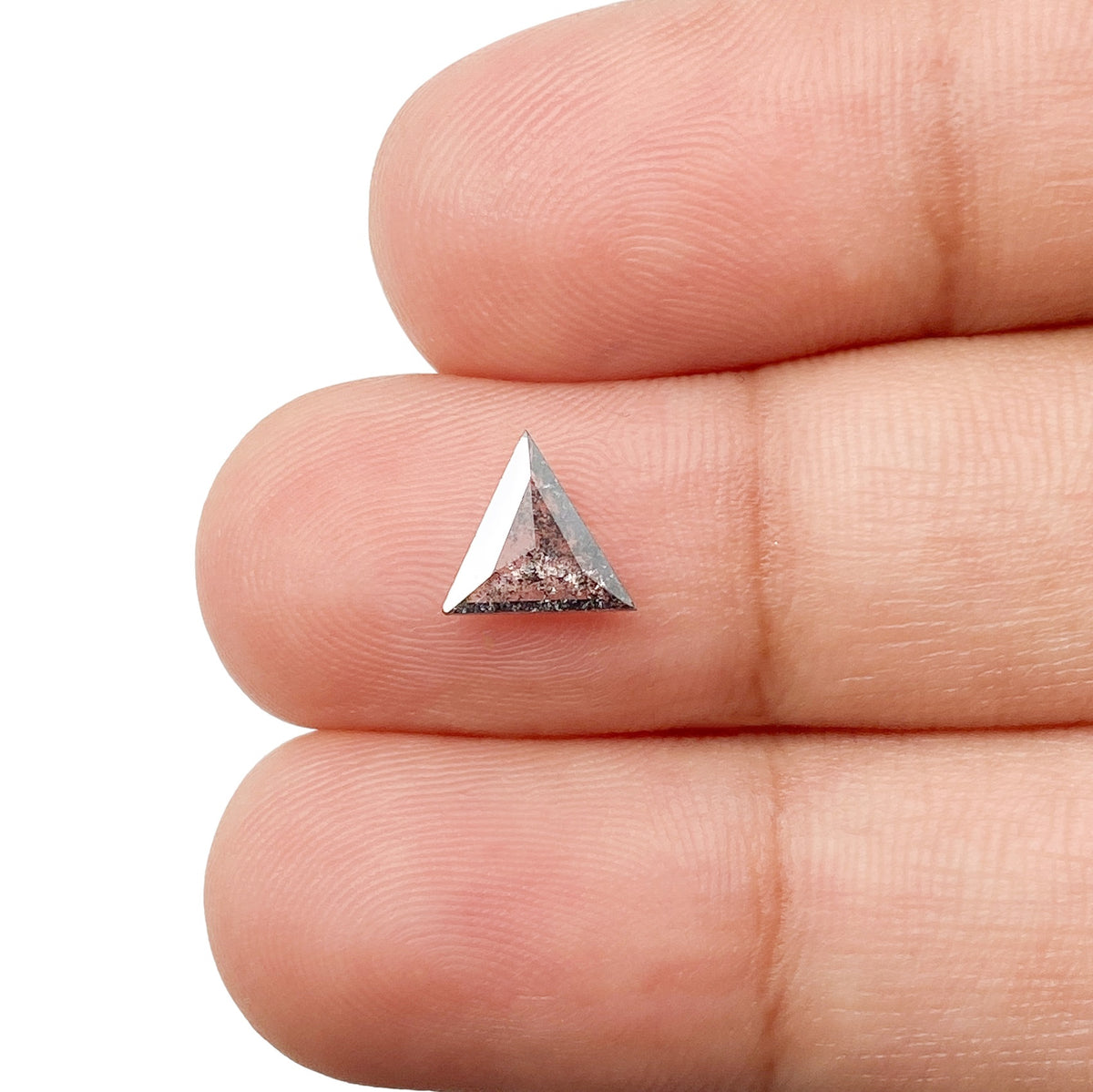 0.53ct | Rustic Triangular Shape Rose Cut Diamond - Modern Rustic Diamond