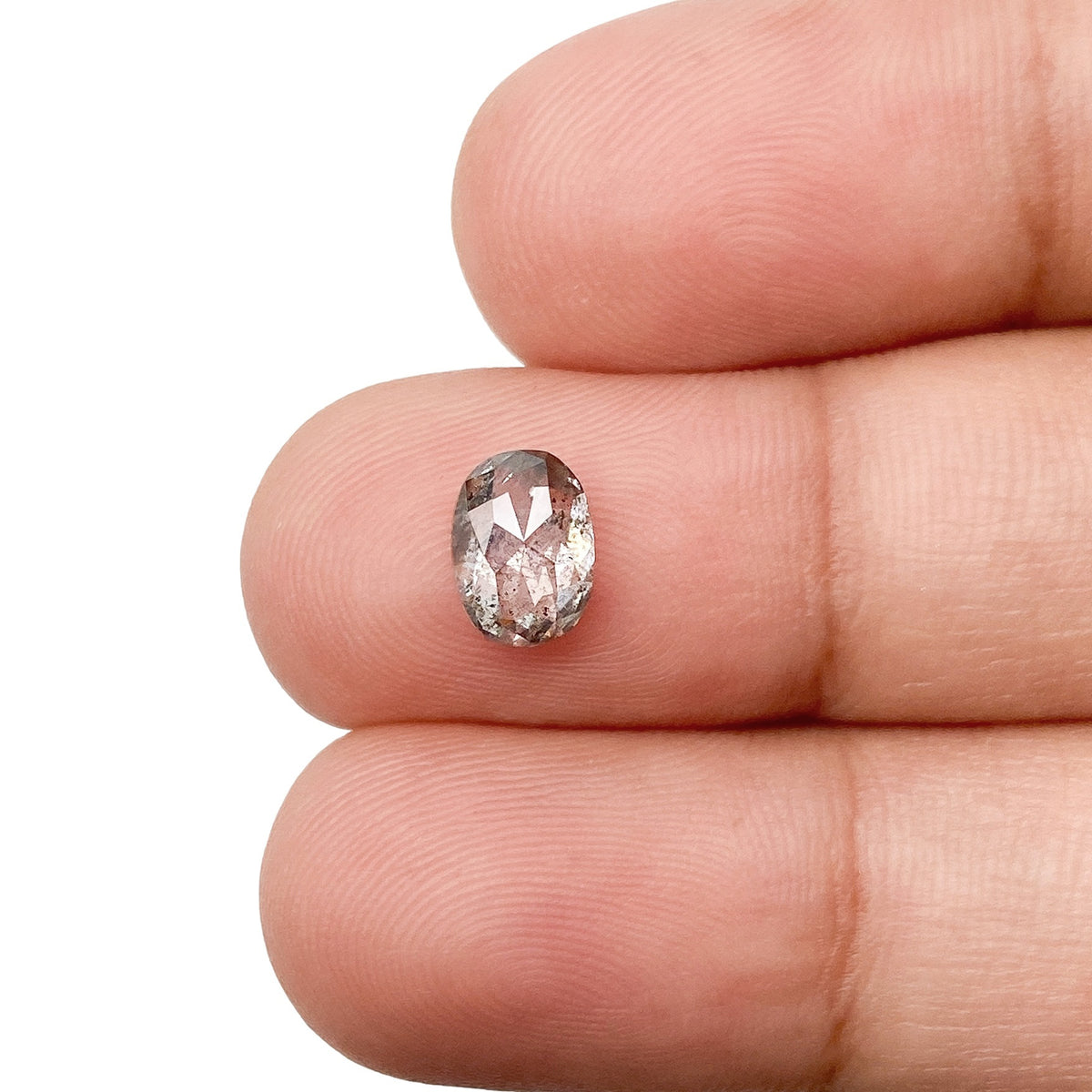 1.06ct | Rustic Oval Shape Rose Cut Diamond - Modern Rustic Diamond