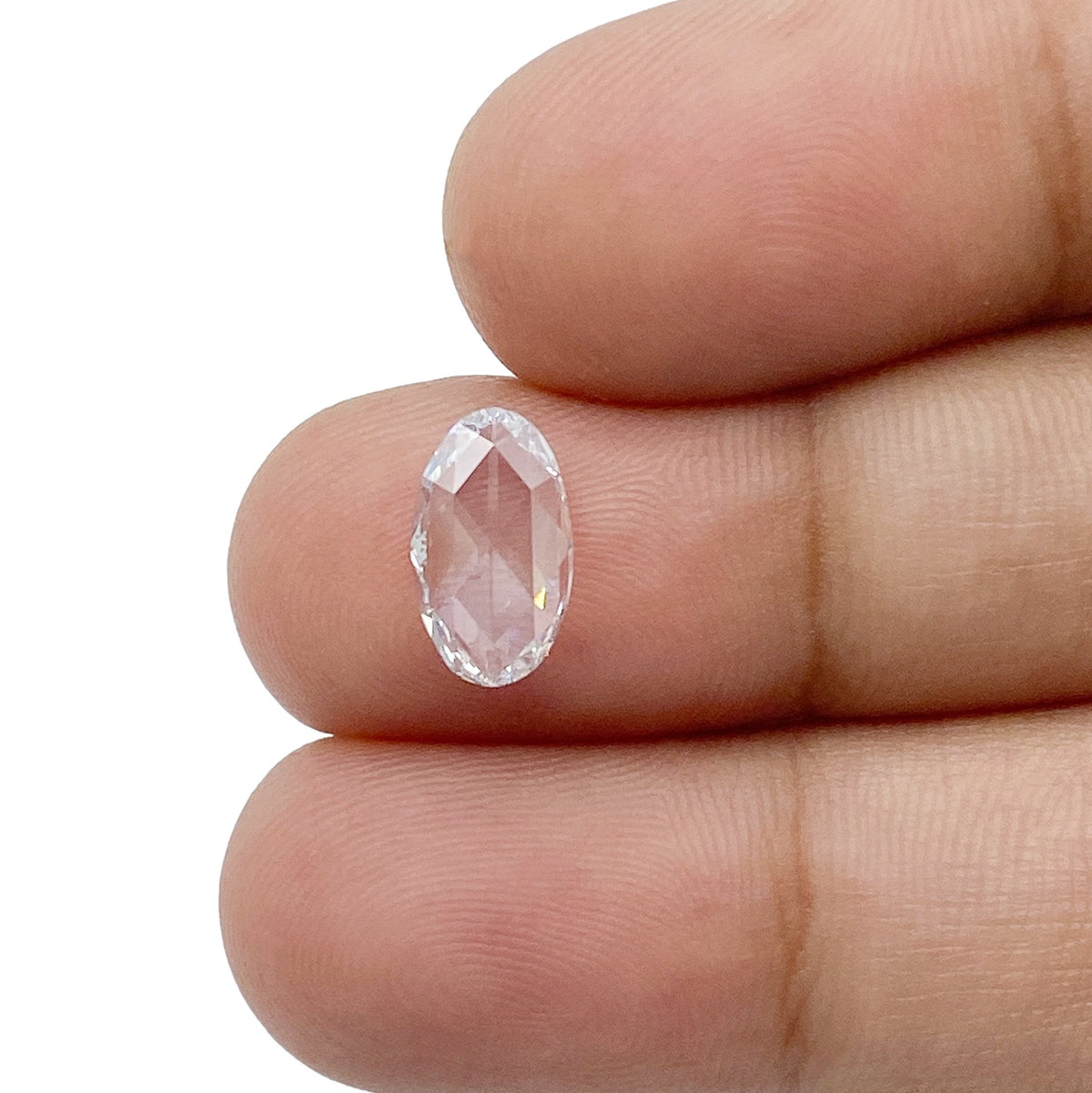 1.01ct | D/VS1 Oval Shape Rose Cut Diamond (GIA) - Modern Rustic Diamond