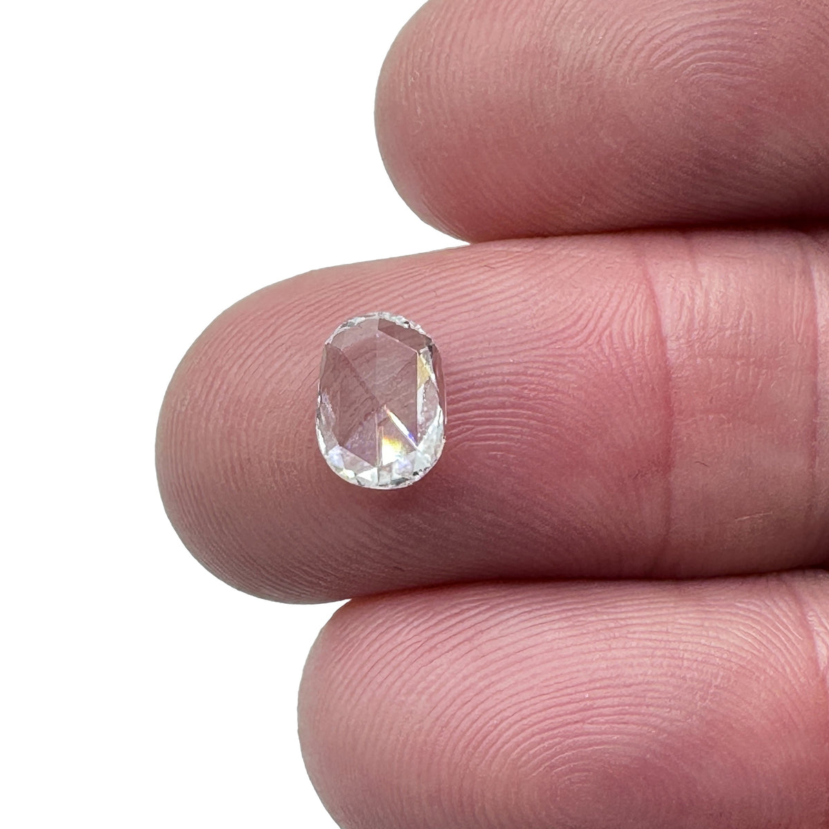 1.04ct | D/SI1 Oval Shape Rose Cut Diamond (GIA) - Modern Rustic Diamond