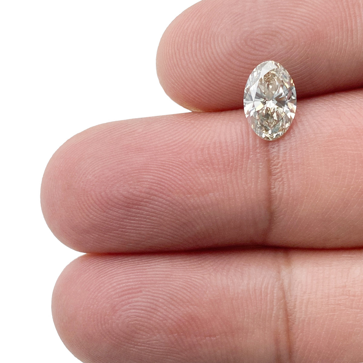 1.08ct | Champagne VS Oval Shape Brilliant Cut Diamond - Modern Rustic Diamond