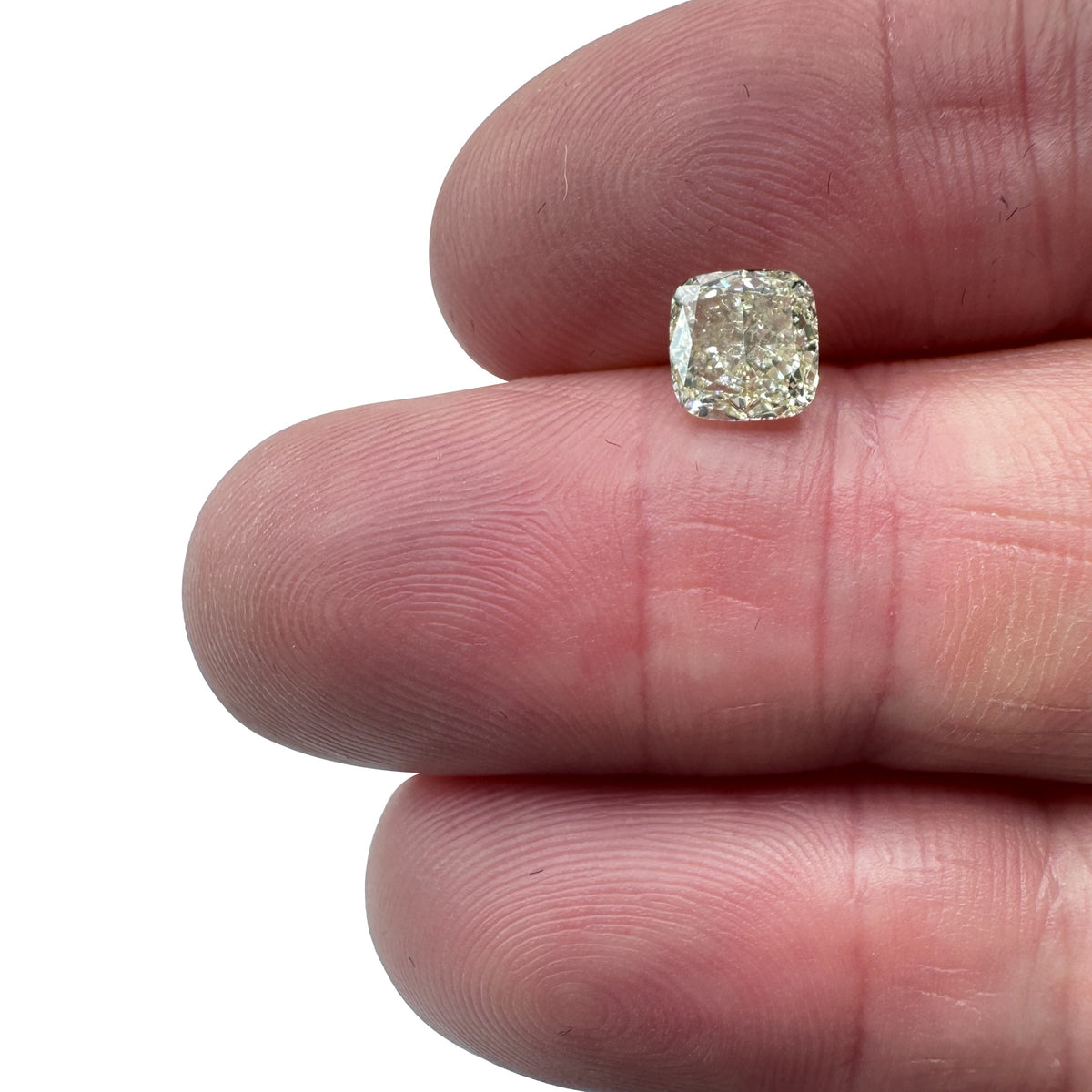 1.28ct | Light Color VS-SI Cushion Shape Brilliant Cut Diamond - Modern Rustic Diamond