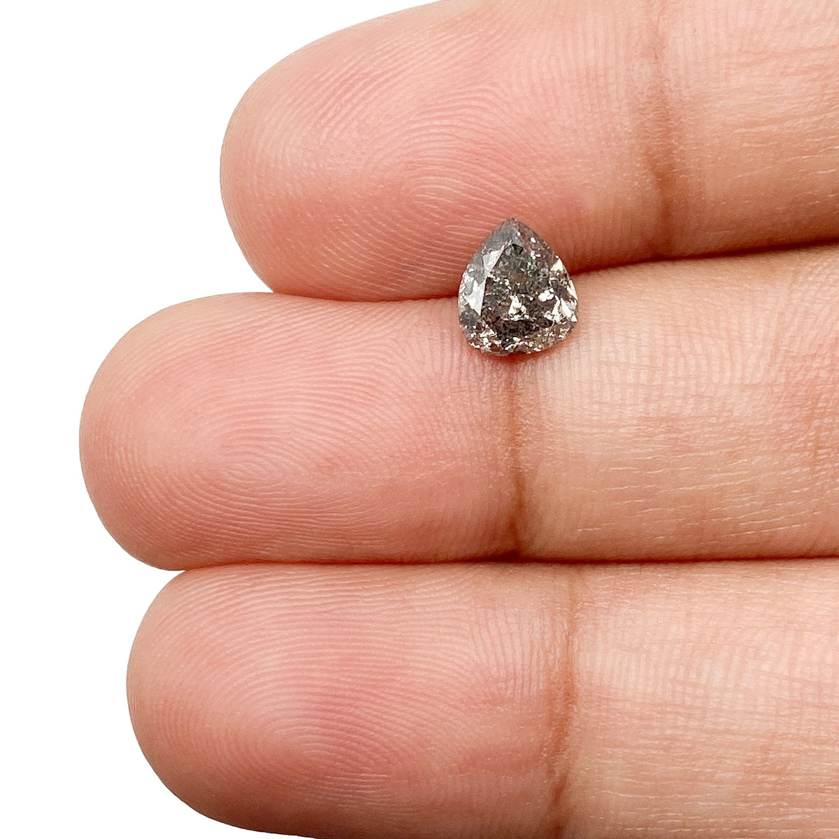 0.97ct | Rustic Pear Shape Brilliant Cut Diamond - Modern Rustic Diamond