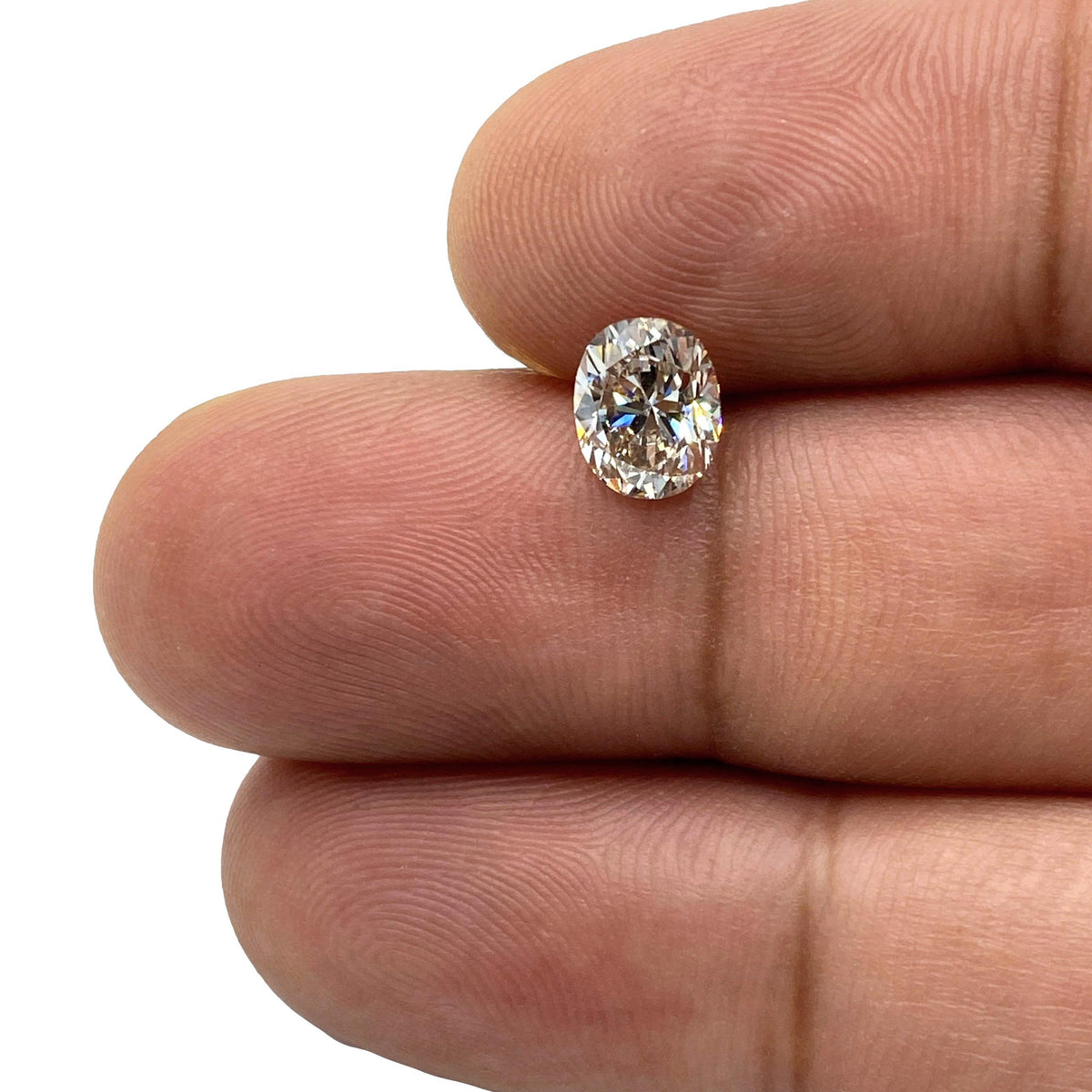 1.06ct | Light Brown VVS Oval Shape Brilliant Cut Diamond - Modern Rustic Diamond