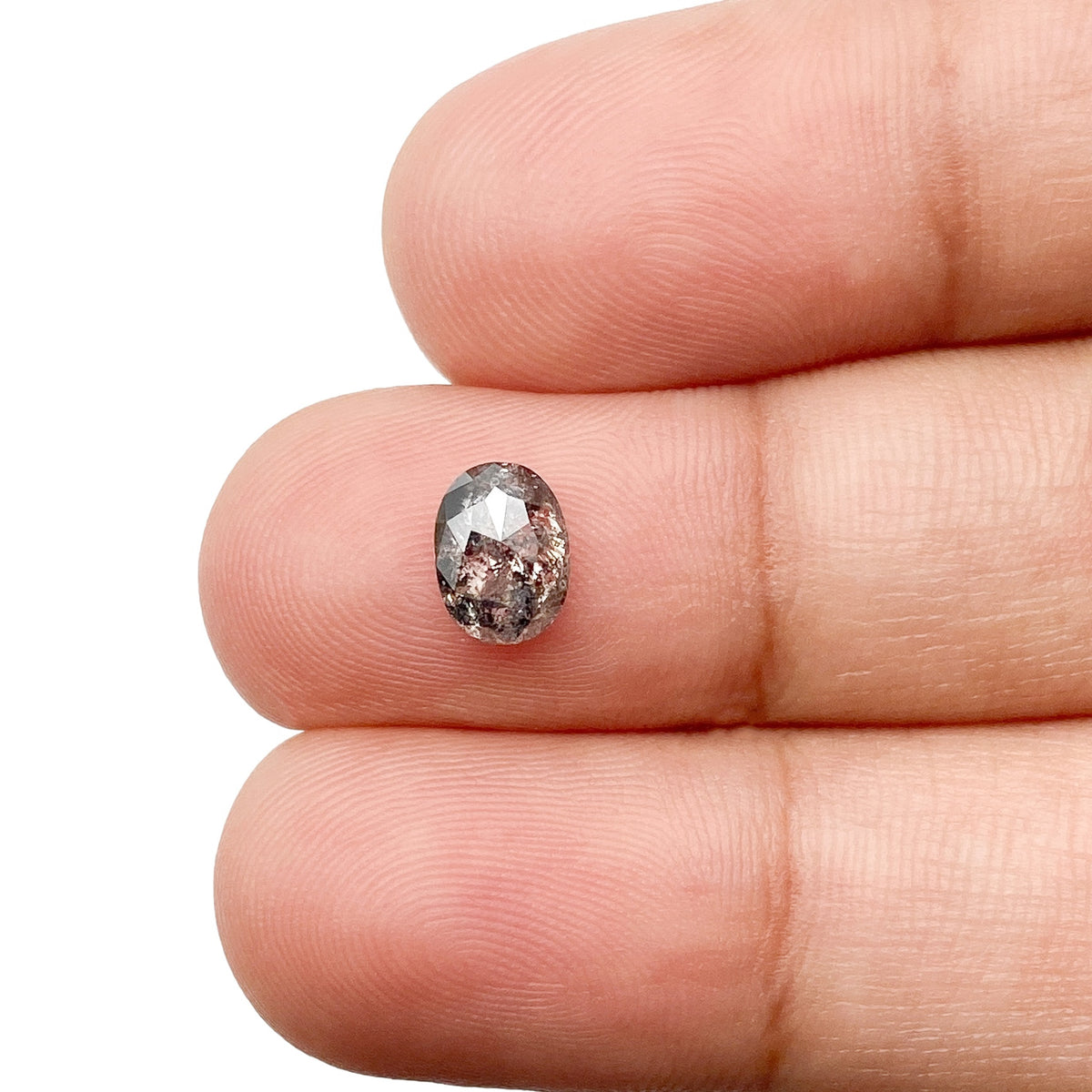 0.90ct | Rustic  Oval Shape Rose Cut Diamond - Modern Rustic Diamond