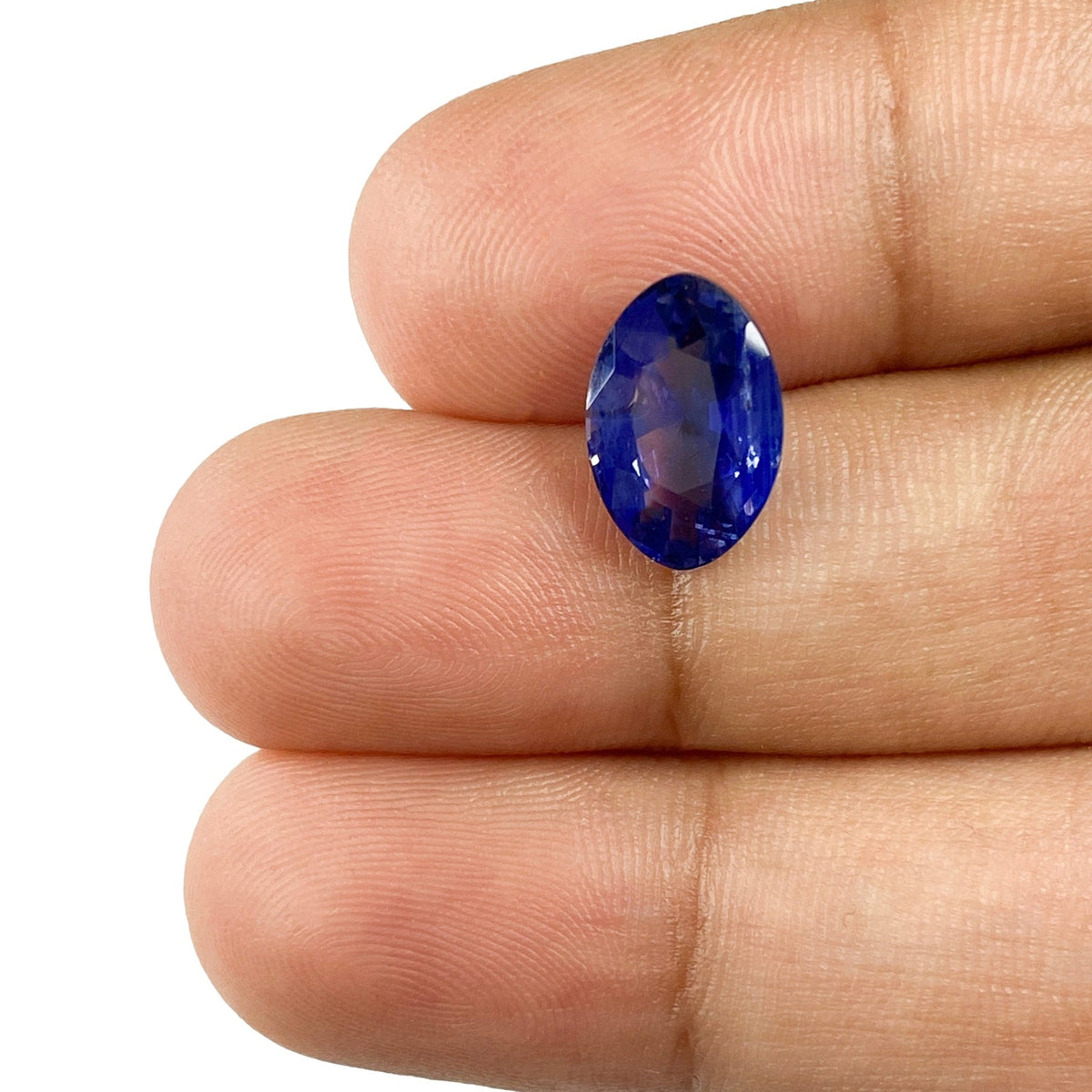 3.02ct | Brilliant Cut Oval Shape Blue Sapphire-Modern Rustic Diamond