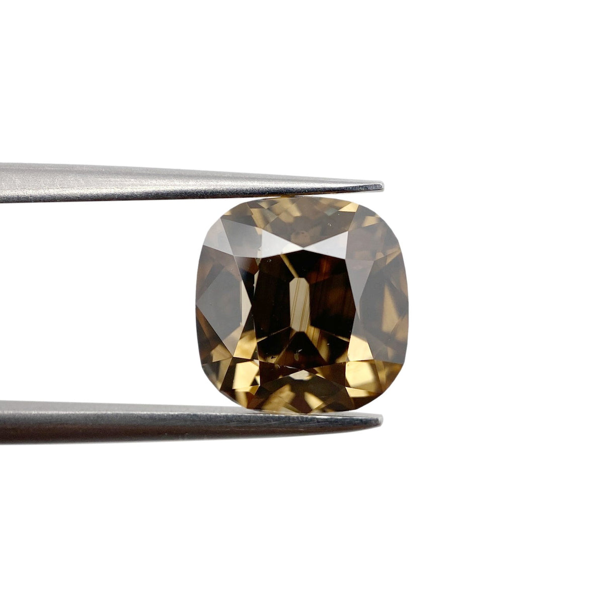 3.02ct | Cognac VS2 Cushion Shape Old Mine Cut Diamond-Modern Rustic Diamond