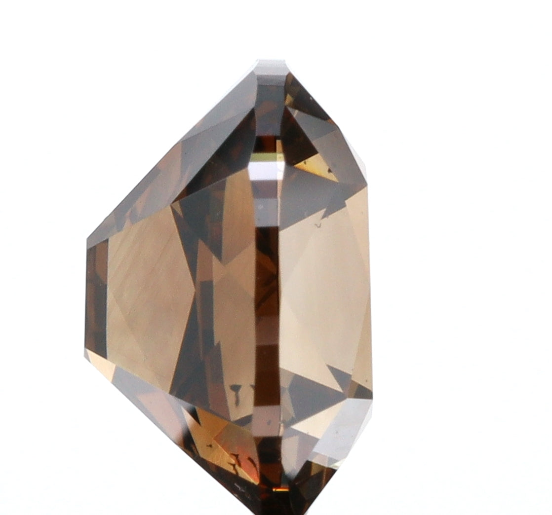 3.02ct | Cognac VS2 Cushion Shape Old Mine Cut Diamond-Modern Rustic Diamond