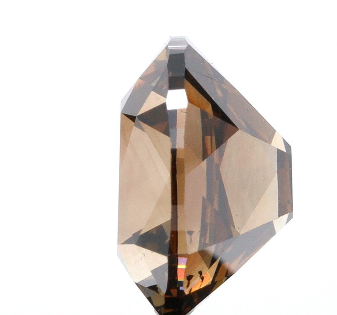 3.02ct | Cognac VS2 Cushion Shape Old Mine Cut Diamond-Modern Rustic Diamond