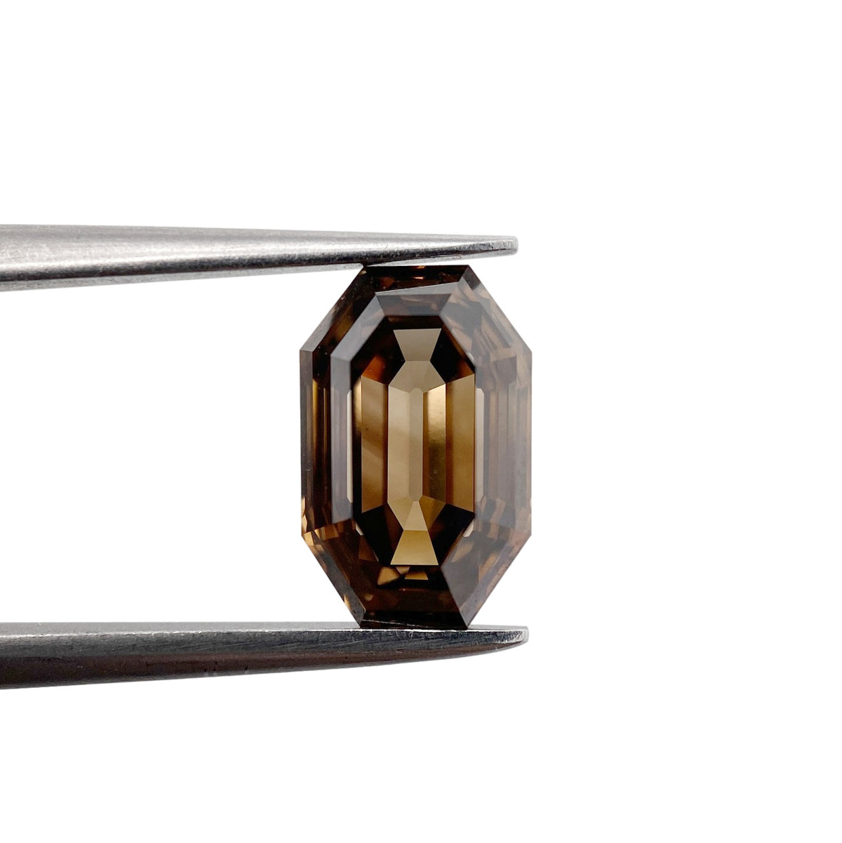 2.16ct | Cognac VS Octagonal Shape Step Cut Diamond - Modern Rustic Diamond