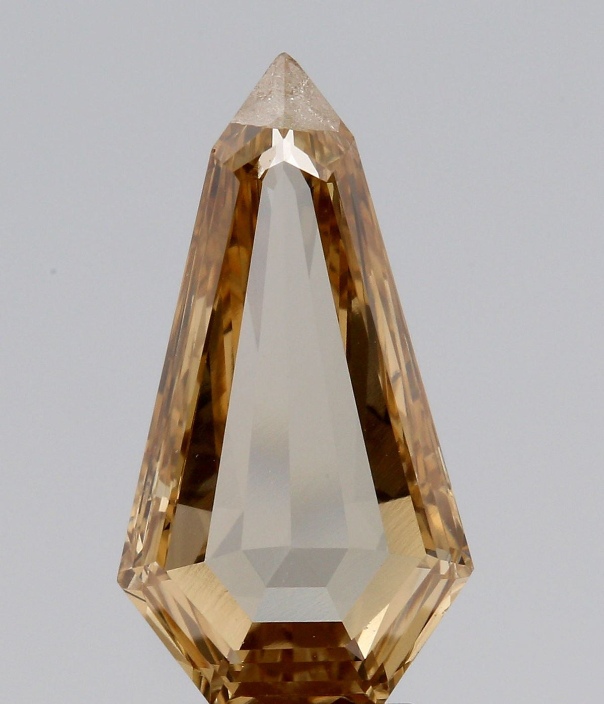 3.13ct | Champagne VS-SI Shield Shape Rose Cut Diamond-Modern Rustic Diamond