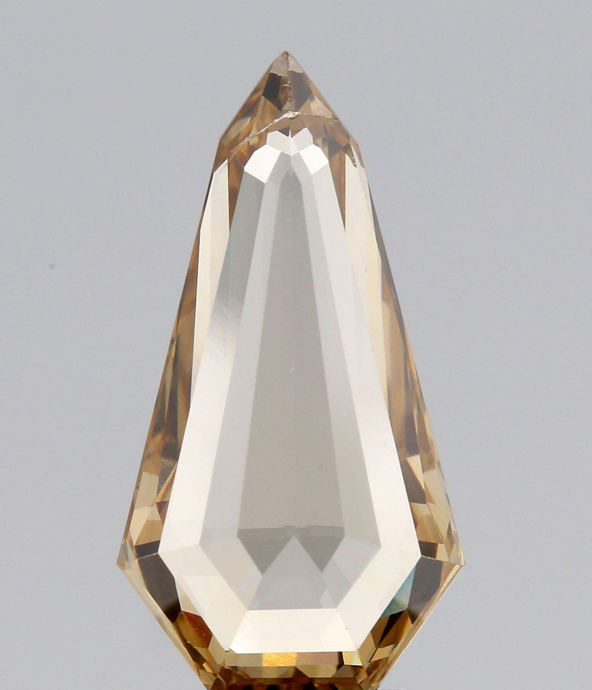 3.13ct | Champagne VS-SI Shield Shape Rose Cut Diamond-Modern Rustic Diamond