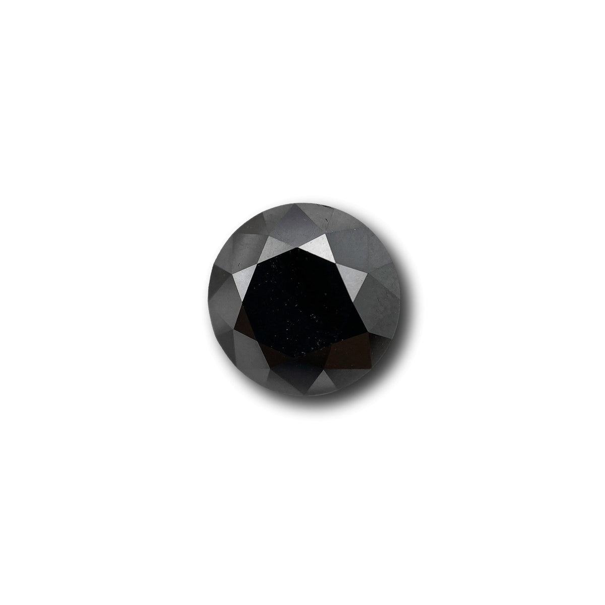 3.16ct | Black/ Round Shape Brilliant Cut Diamond-Modern Rustic Diamond