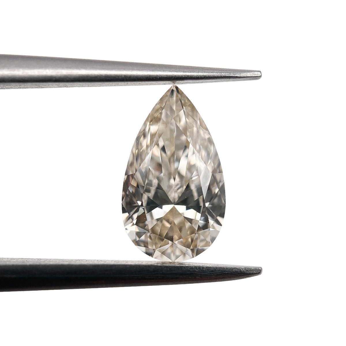 1.00ct | Champagne VVS Pear Shape Brilliant Cut Diamond - Modern Rustic Diamond