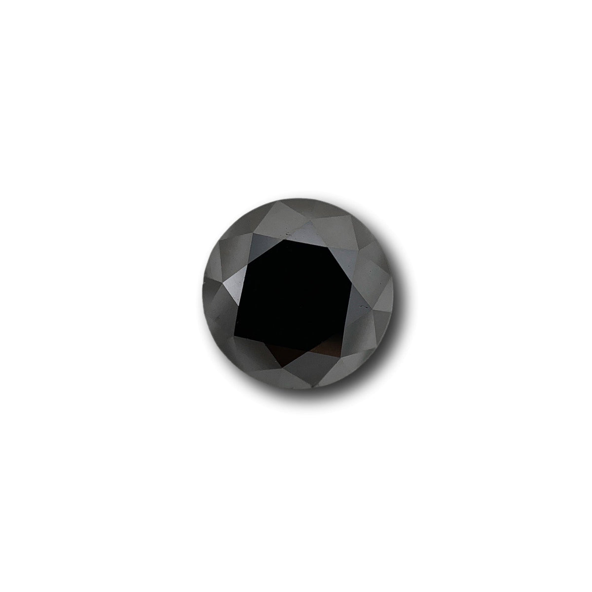 3.28ct | Black/ Round Shape Brilliant Cut Diamond-Modern Rustic Diamond