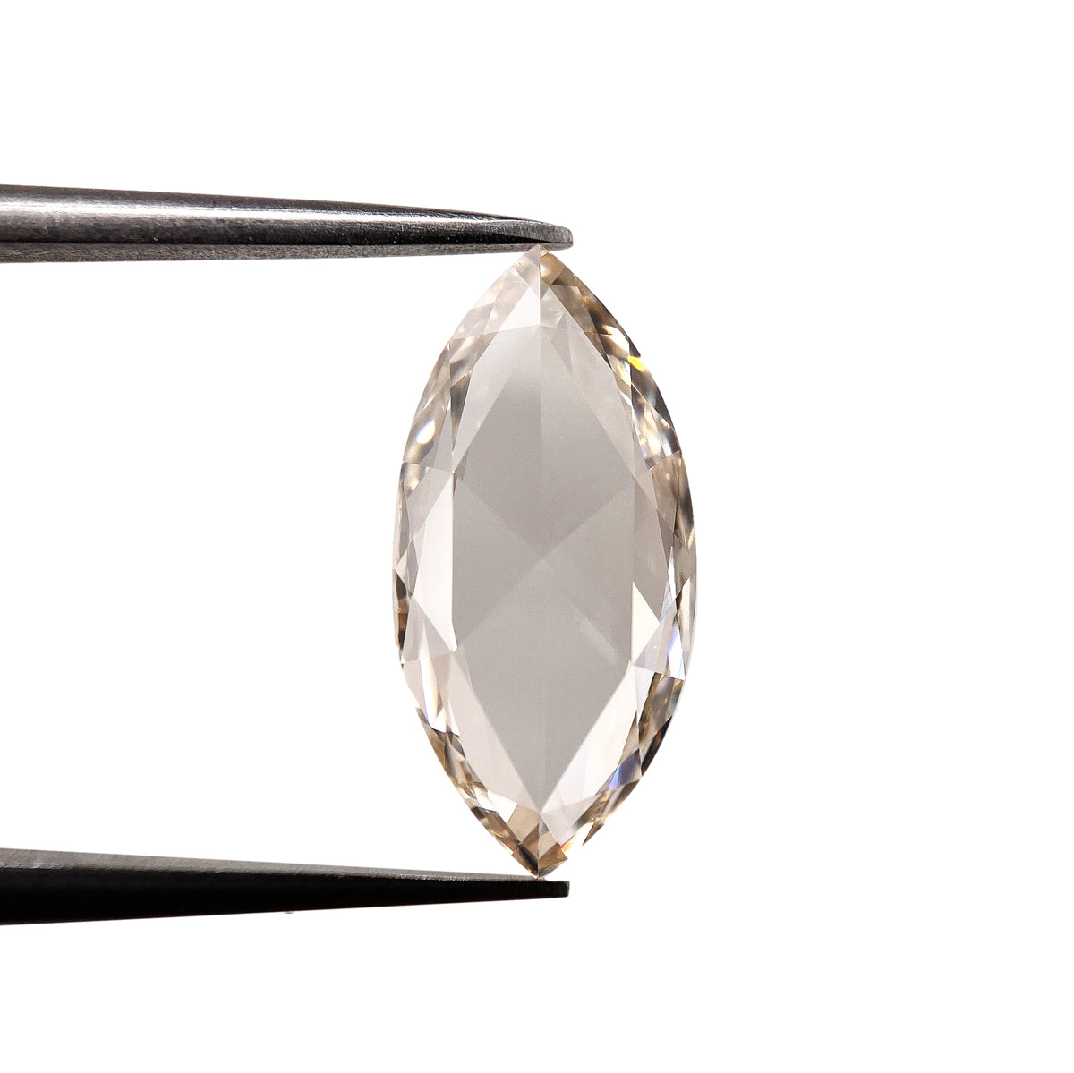 2.14ct | Champagne VVS Marquise Shape Rose Cut Diamond - Modern Rustic Diamond