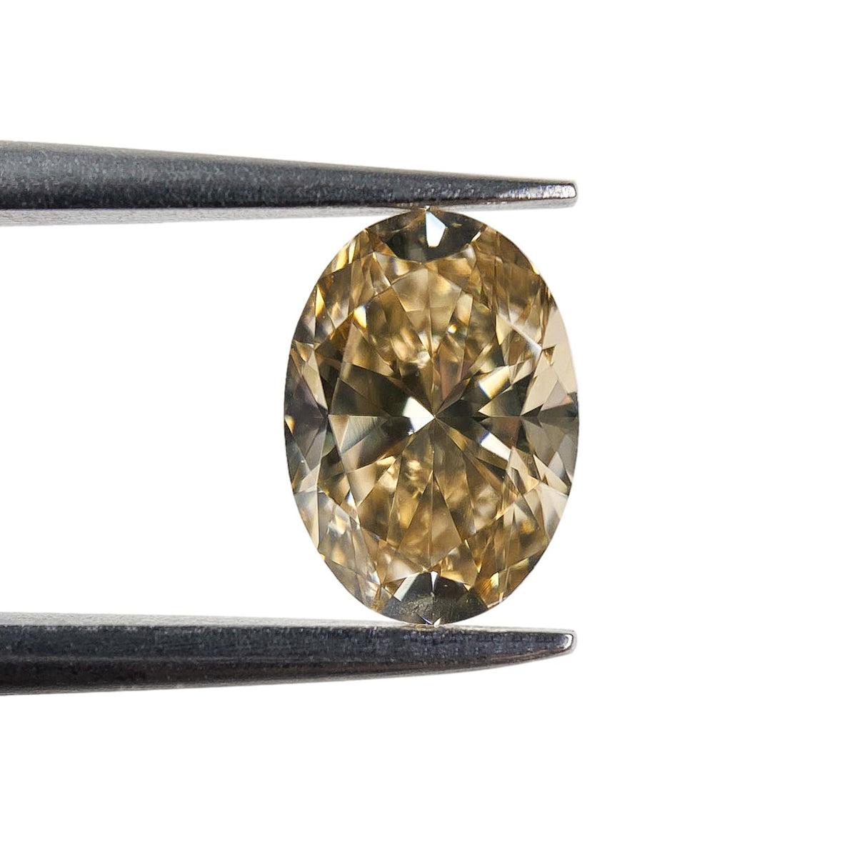 1.01ct | Champagne VVS Oval Shape Brilliant Cut Diamond - Modern Rustic Diamond