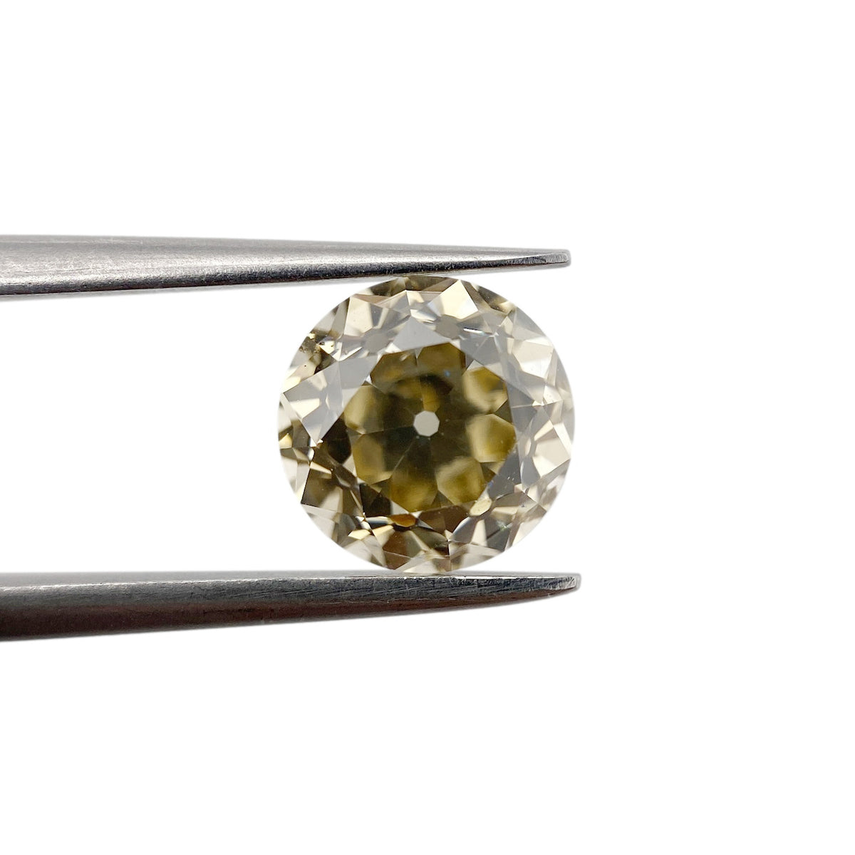 2.11ct | Champagne VS Round Shape Old European Cut Diamond - Modern Rustic Diamond