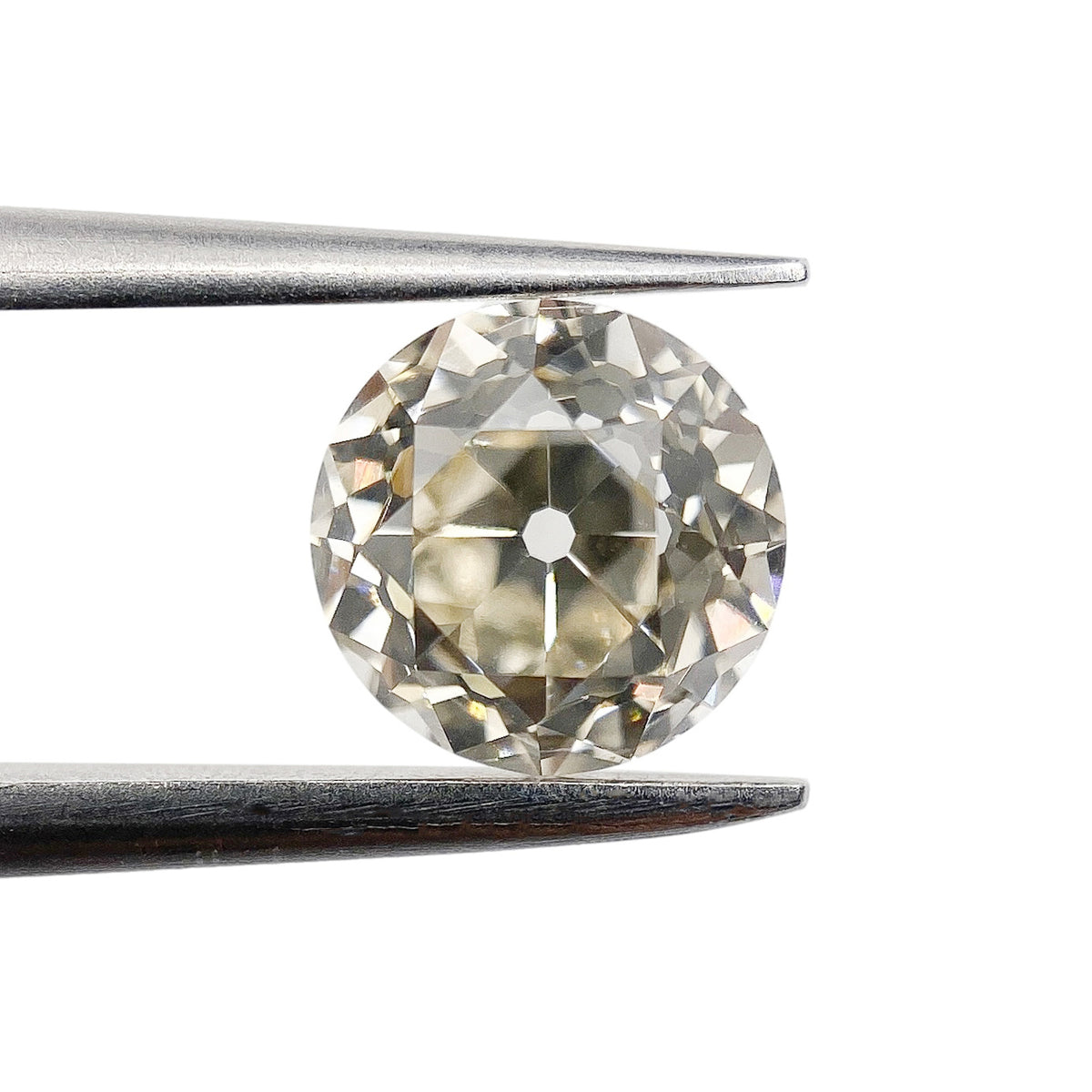 1.21ct | Light Brown VVS Round Shape Old European Cut Diamond - Modern Rustic Diamond