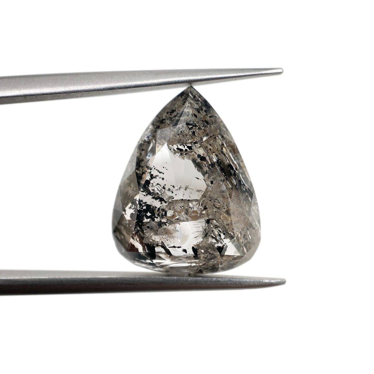 5.51ct | Rustic Pear Shape Rose Cut Diamond - Modern Rustic Diamond