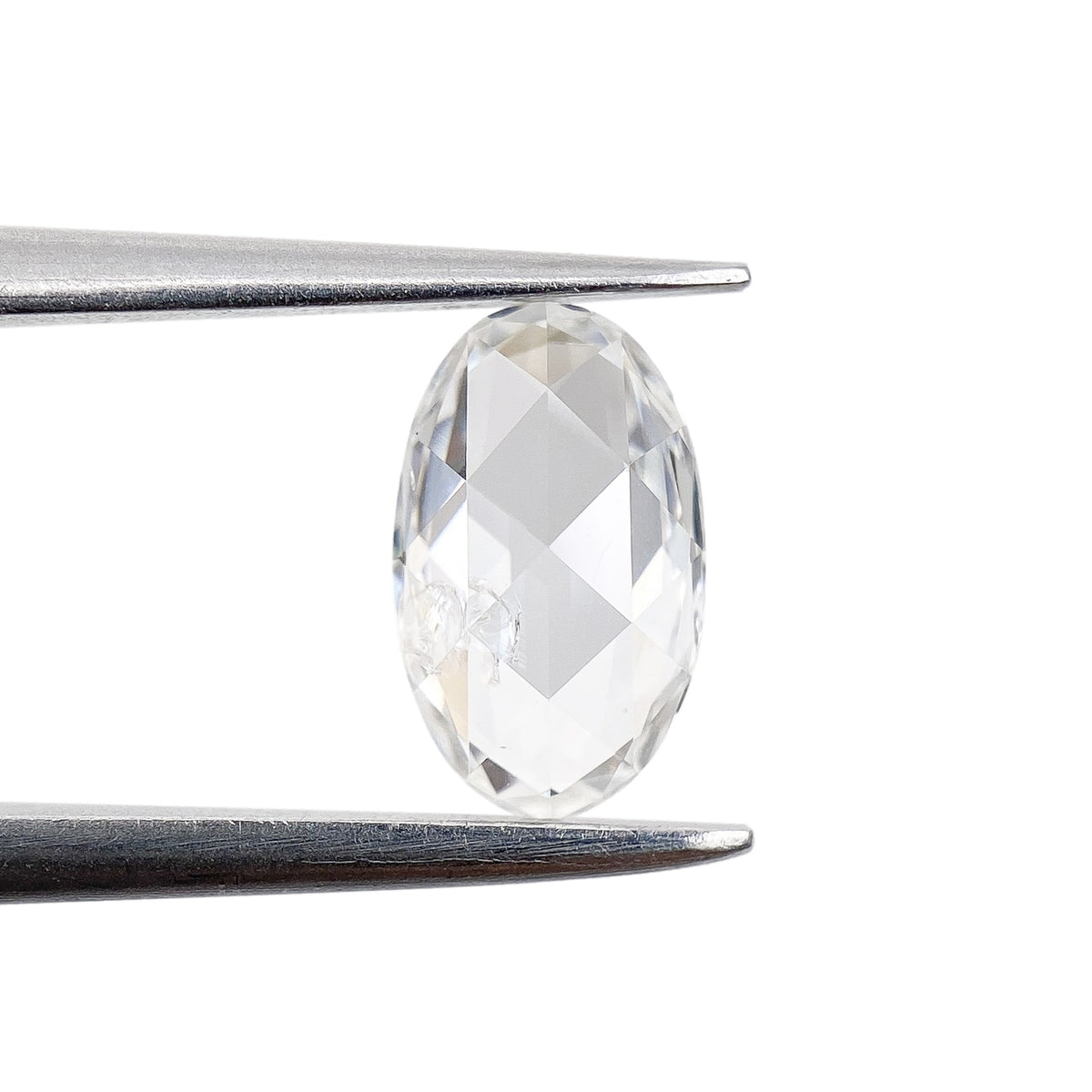 0.69ct | F/I2 Oval Shape Rose Cut Diamond - Modern Rustic Diamond