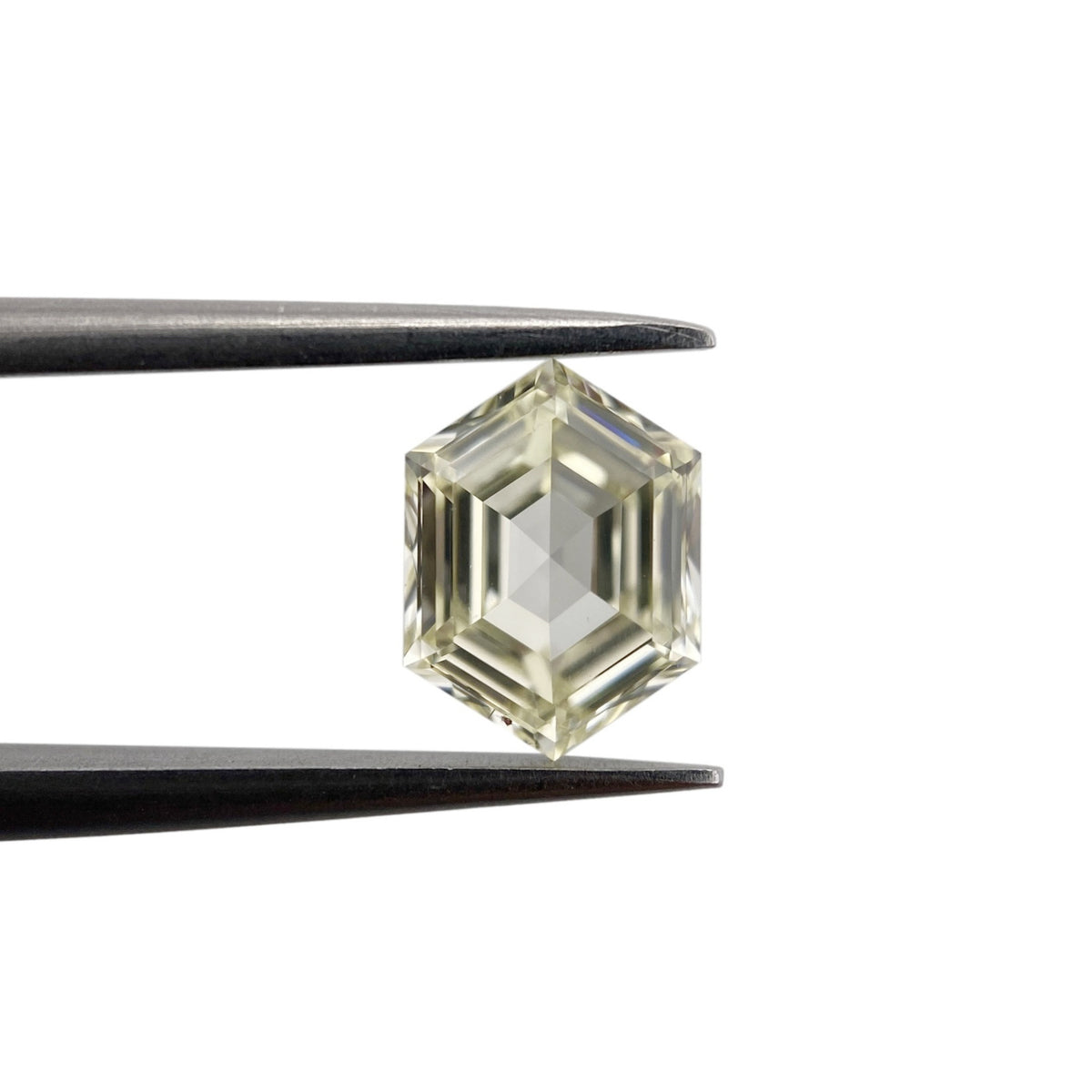 0.99ct | Light Color VS Hexagon Shape Step Cut Diamond - Modern Rustic Diamond