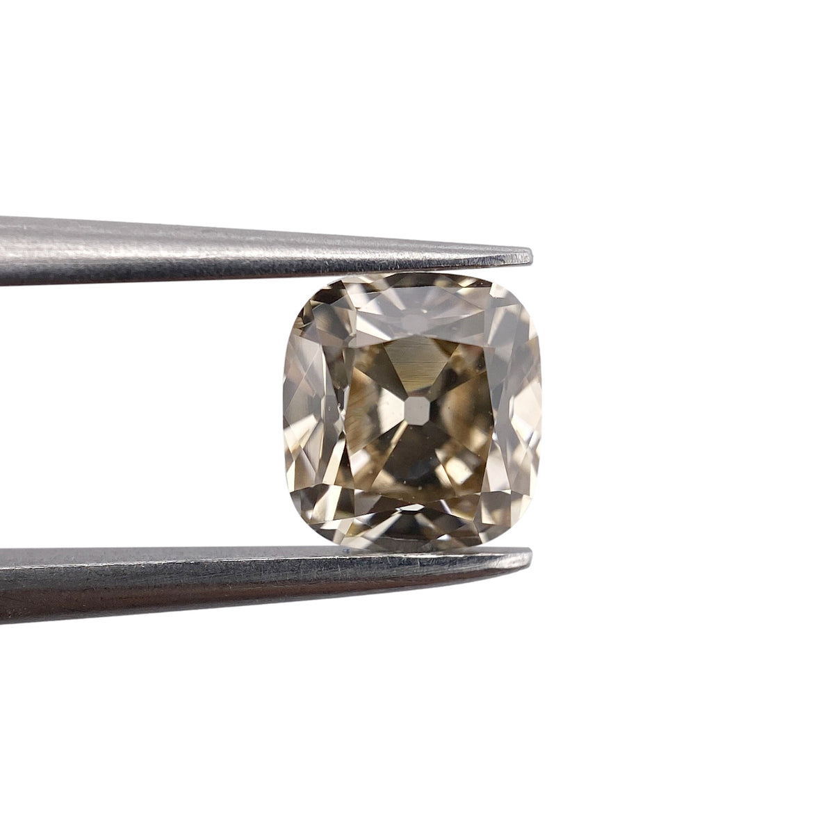 1.23ct | Champagne VVS Cushion Shape Old Mine Cut Diamond - Modern Rustic Diamond