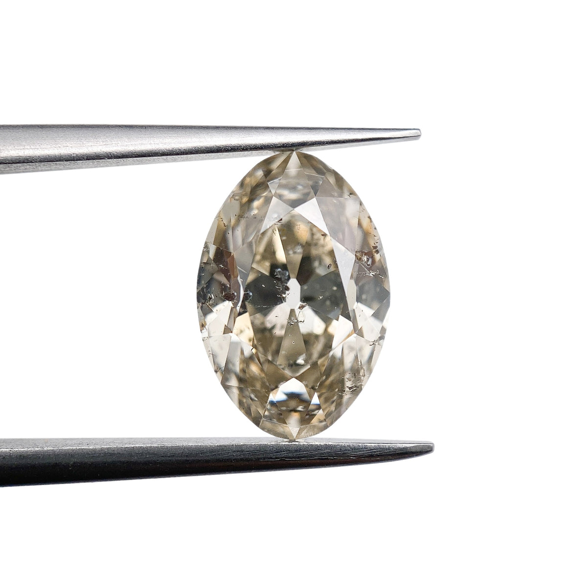 3.11ct | Champagne SI Oval Shape Old Mine Cut Diamond - Modern Rustic Diamond