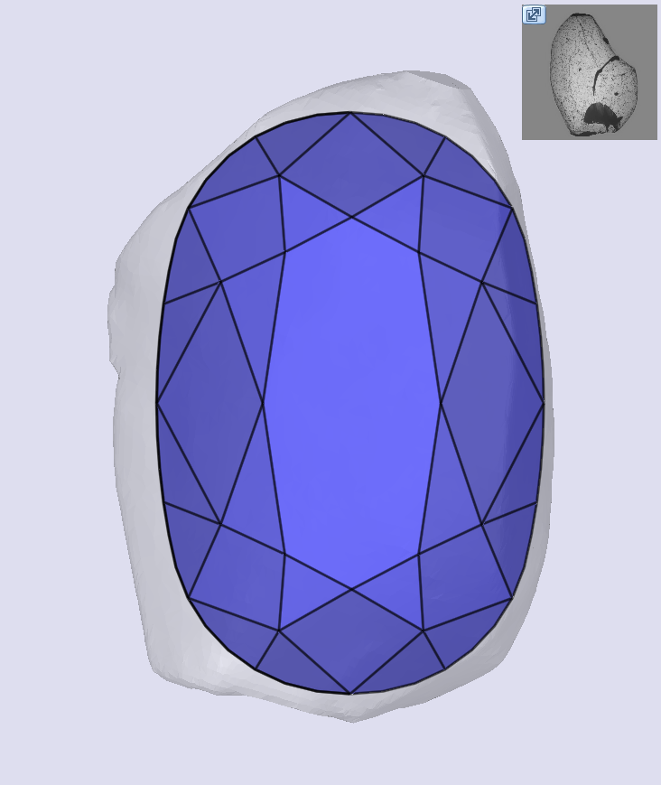1.80ct | D/VS2 Oval Shape Old Mine Cut Diamond (GIA) - Modern Rustic Diamond