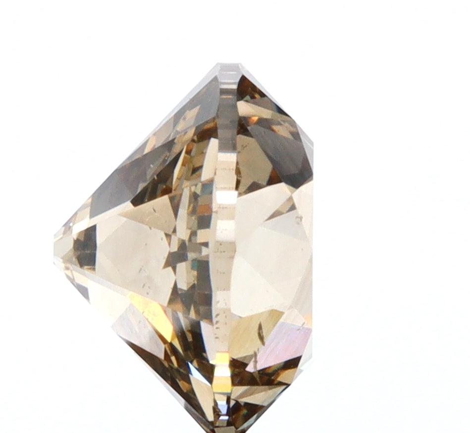 1.55ct | Champagne VVS Round Shape Old European Cut Diamond - Modern Rustic Diamond