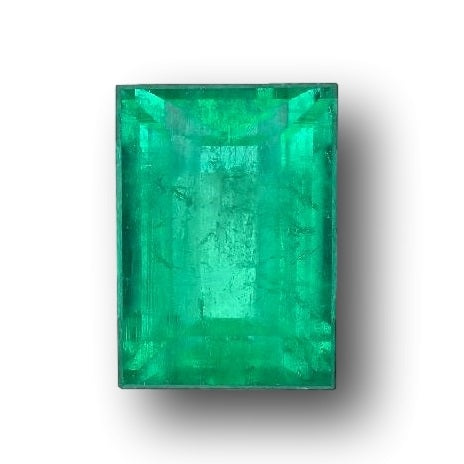 6.20ct | Step Cut Baguette Shape Muzo Origin Emerald (GIA)-Modern Rustic Diamond