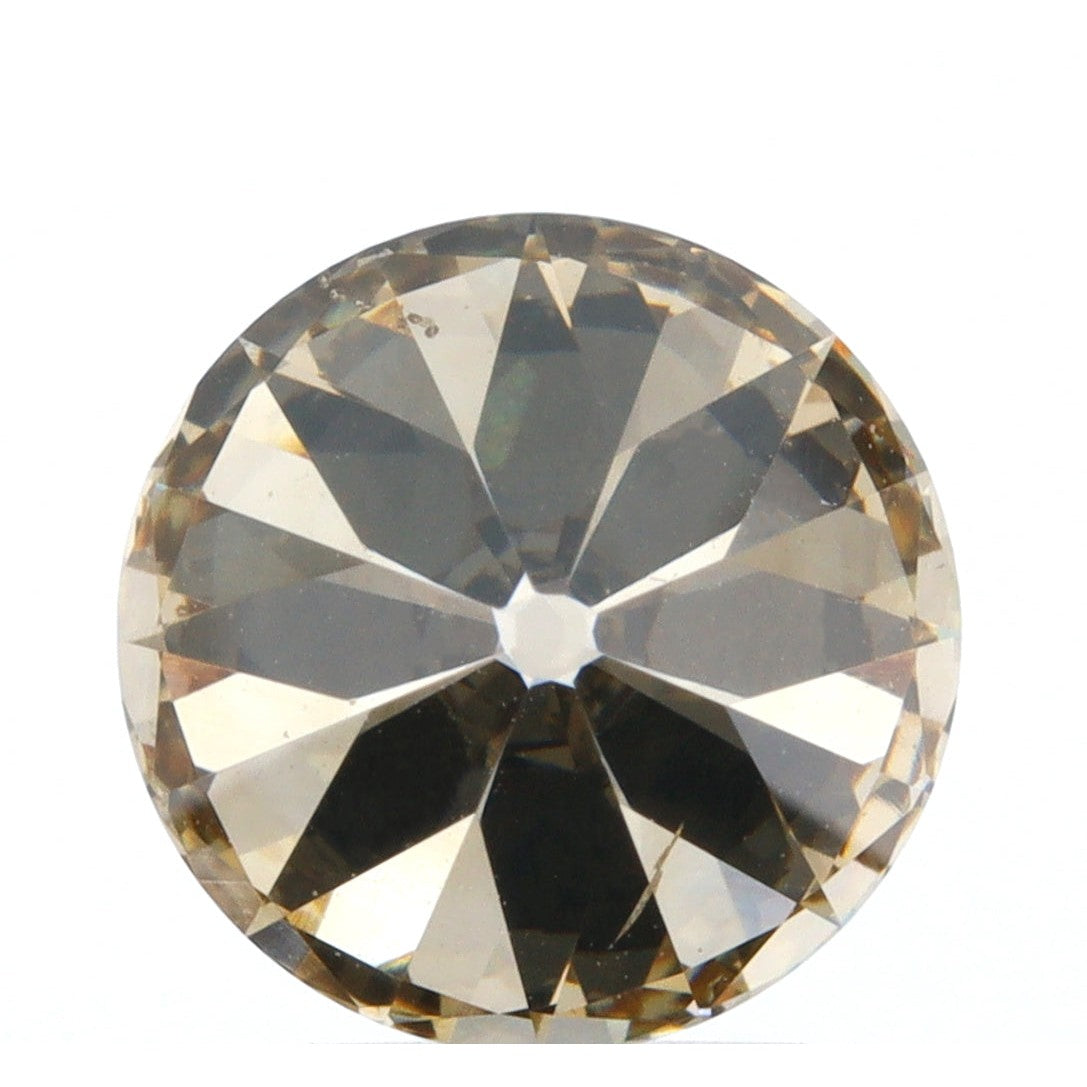 2.11ct | Champagne VS Round Shape Old European Cut Diamond - Modern Rustic Diamond