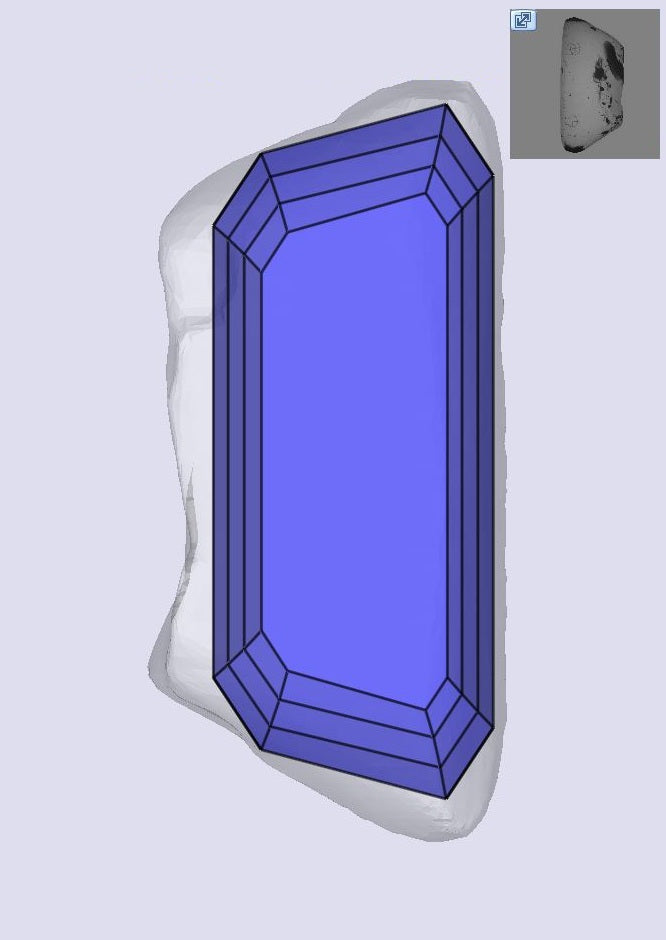 1.50ct | D/SI1 Trapezoid Shape Step Cut Diamond (GIA) - Modern Rustic Diamond