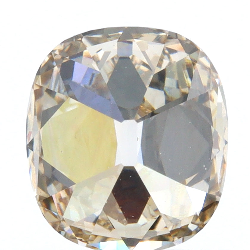 1.42ct | Champagne VVS Cushion Shape Old Mine Cut Diamond - Modern Rustic Diamond