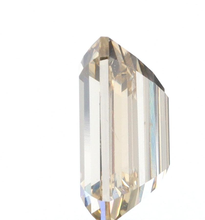 1.02ct | Champagne VVS Emerald Shape Step Cut Diamond - Modern Rustic Diamond