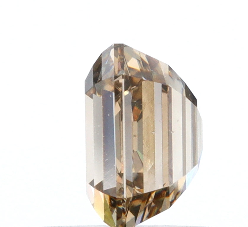 1.01ct | Champagne VS-SI Emerald Shape Step Cut Diamond - Modern Rustic Diamond