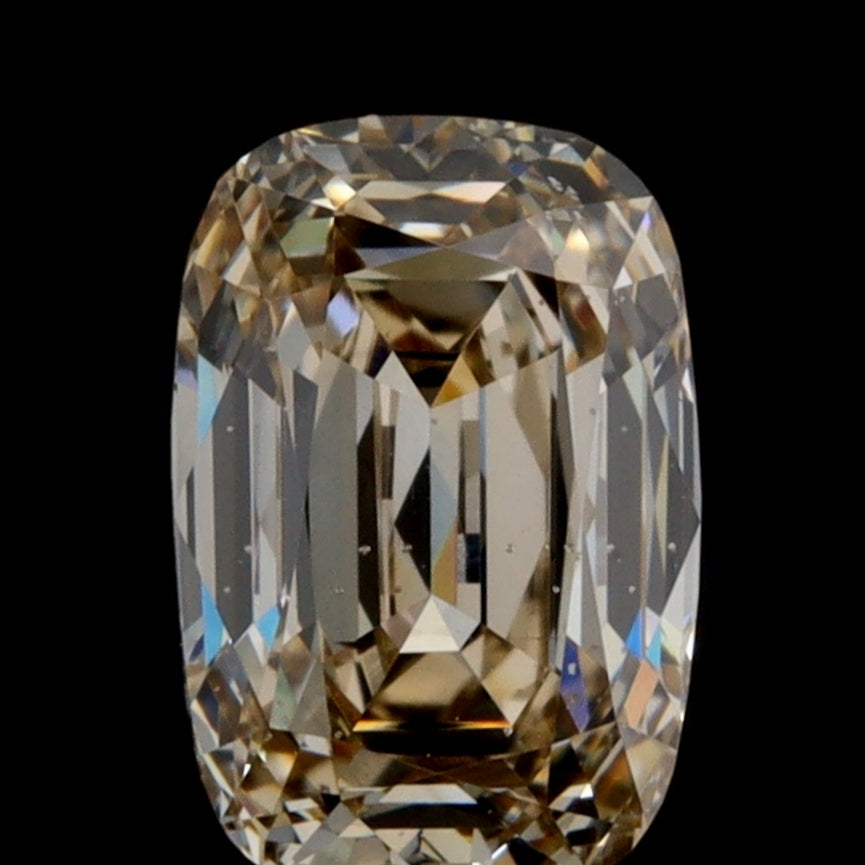 0.92ct | Champagne VS-SI Cushion Shape Brilliant Cut Diamond - Modern Rustic Diamond