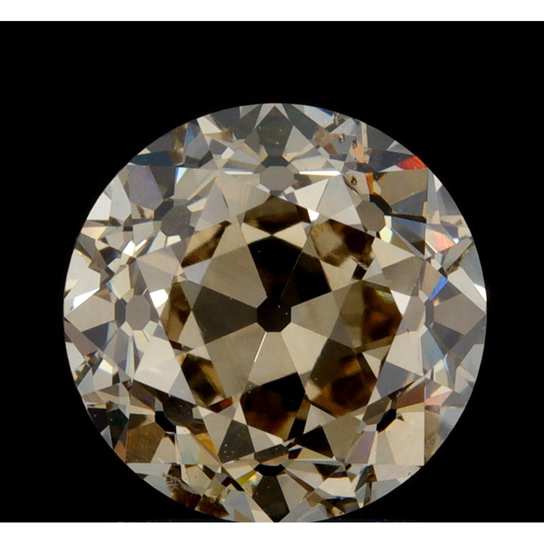 2.11ct | Champagne VS Round Shape Old European Cut Diamond - Modern Rustic Diamond