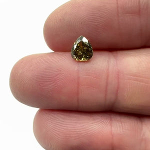 1.01ct | Cognac VS-SI Pear Shape Brilliant Cut Diamond - Modern Rustic Diamond