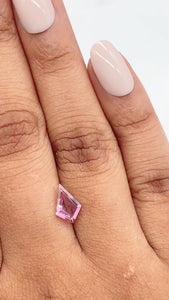 0.84ct | Pink/ Kite Shape Step Cut Diamond - Modern Rustic Diamond