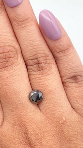 3.39cttw | Black Round Shape Brilliant Cut Diamond Matched Pair - Modern Rustic Diamond